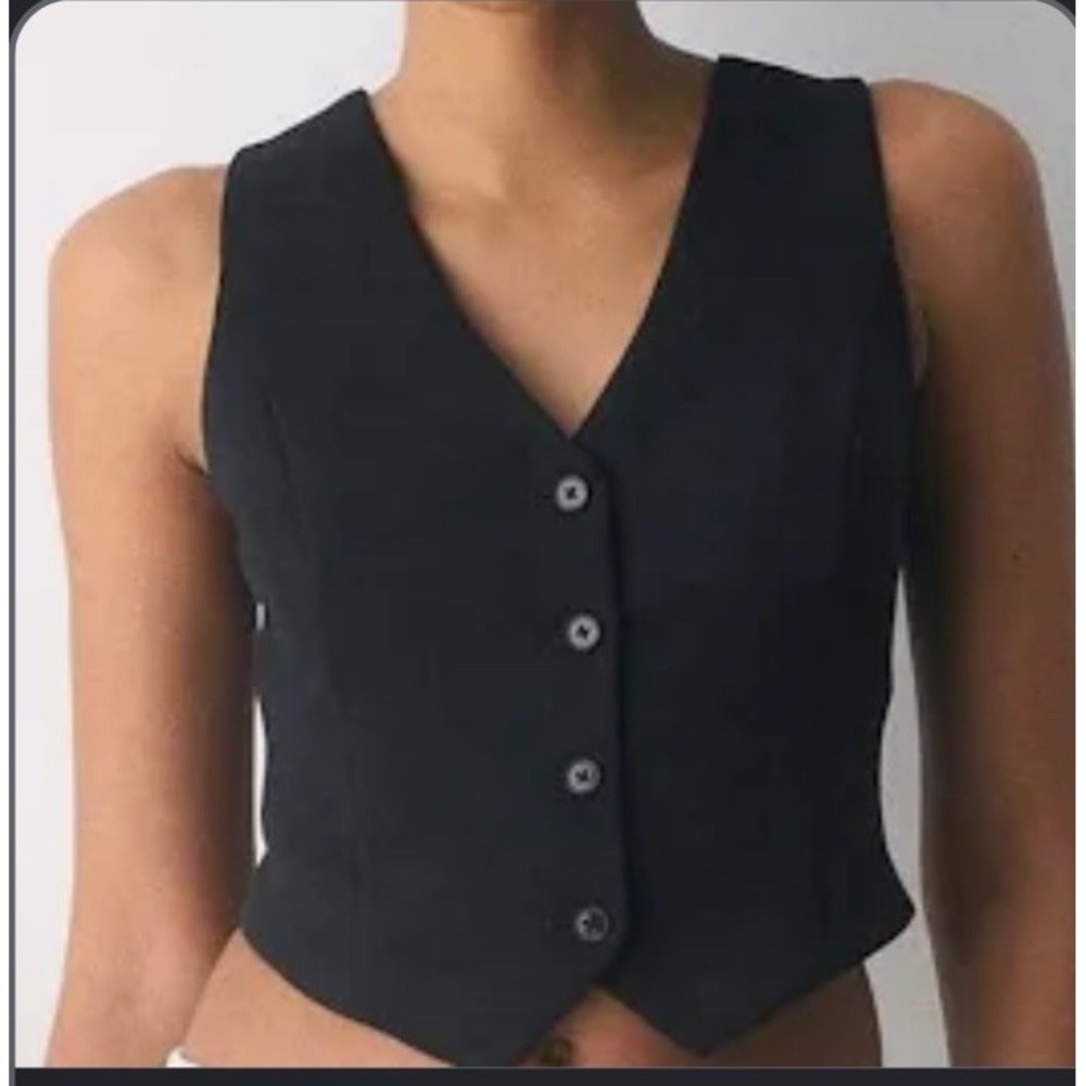 Zara Women's Dress Black Vest Size Medium